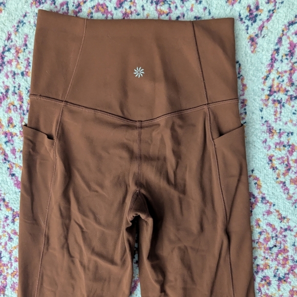 Athleta Salutation Stash Flare Yoga Athletic Gym Leggings Pants Size Woman's XS - Picture 3 of 5